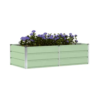 VidaXL Pflanzkübel Grün 160 X 80 X 45 Cm Stahl