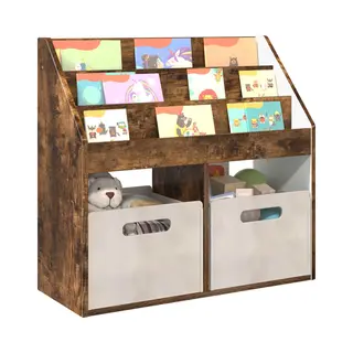 VidaXL Kinderregal Geräucherte Eiche 72, 5 X 29, 5 X 69 Cm Holzwerkstoff