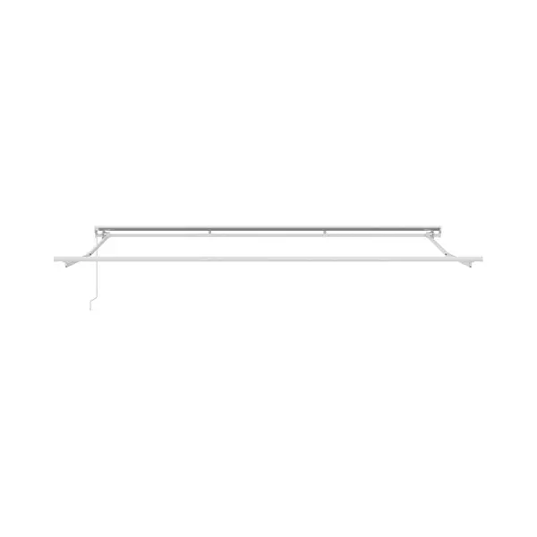 VidaXL Handmatig Afsheringsframe Verstelbaar Wit 4, 5 × 3 M Staal thumbnail