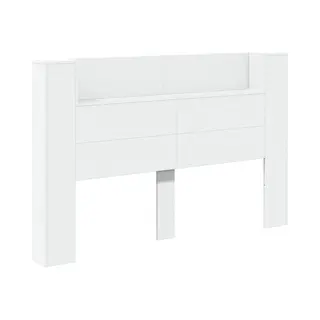 Kopfteil Mit Regal Weiß 160 X 16, 5 X 103, 5 Cm Holzwerkstoff Vidaxl