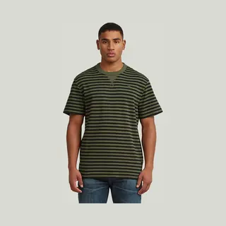 G-Star For Man. D25961-D979-J035 Nifous Stripe T-shirt Green (M), Casual, Cotton, Short Sleeve