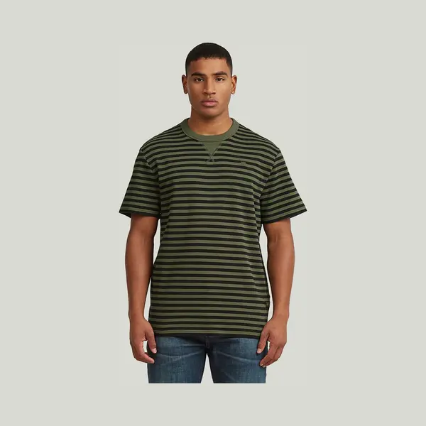 G-Star For Man. D25961-D979-J035 Nifous Stripe T-shirt Green (M), Casual, Cotton, Short Sleeve thumbnail