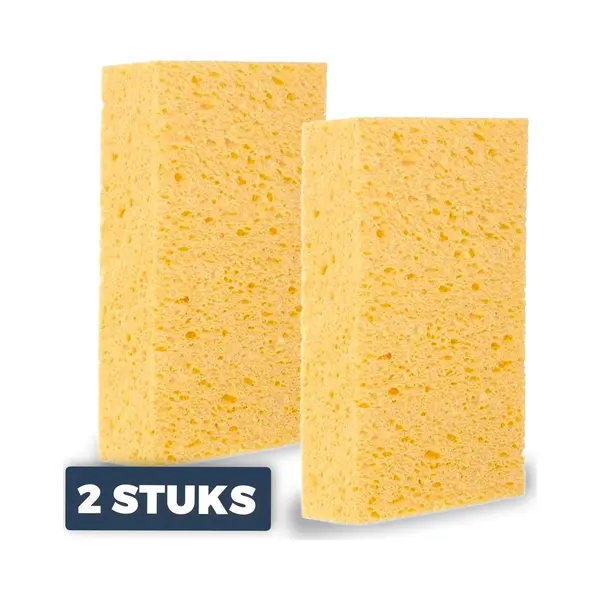 Pasper Spons 2 Stuks - 16 X 9 X 3, 5 Cm - Schoonmaaksponzen thumbnail
