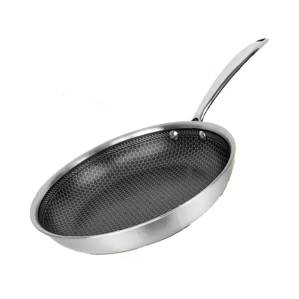 Pasper Bratpfanne Ø 30 Cm – Pfas-, Ptfe- Und Pfoa-frei –Induktion, Elektro, Keramik, Gas & Backofen – Edelstahlpfanne Mit Kratzfester thumbnail