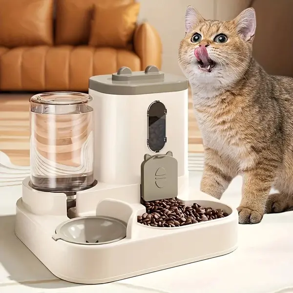 Annizz 2-in-1 Kattenvoerbak - Voor Katten En Kleine Honden - Voer- & Drinkbakken - Voer En Waterbak - Voerbak Kat - Drinkbak Kat - Waterbak Kat - Voerbakken thumbnail