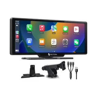 Siltcon® Geschikt Voor CarPlay Scherm 10.26 Inch – Geschikt Voor Android Auto Scherm – Draadloos - Navigatiesysteem Auto – Auto Scherm –