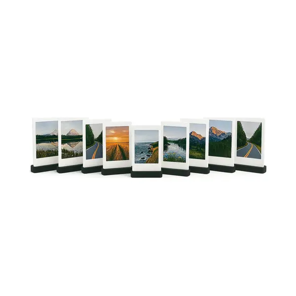 Polaroid Fotohouder Zwart – Set Van 10 Universele Instax Mini / Square / Wide & Polaroid Foto’s – Fotostandaard – Zwart thumbnail