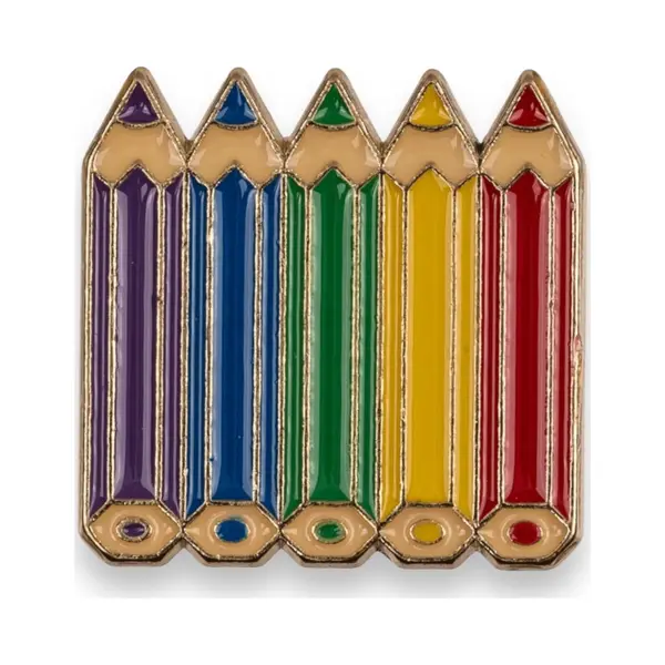 Kinky Pleasure Regenboog Potloden Pin – Pride Accessoire – Creatieve Speld thumbnail