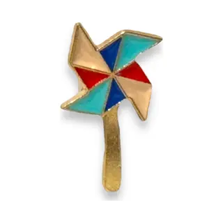 Kinky Pleasure Pinwheel Pin – Enamel Speld Met Windmolen Design – Speelse Pin/Button – Multikleur