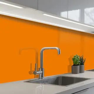 KitchenYeah Keuken Achterwand 200x60 Cm - Spatscherm Zelfklevend Oranje - Seizoenen - Herfst - Kleur - Muurbeschermer - Spatwand Fornuis