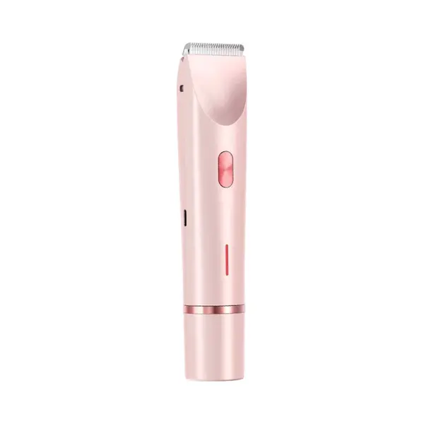 Longziming -Roze 2-in-1 Elektrische Vrouwenraser – IPX7 Waterproof Voor Droog En Nat Gebruik, Verwijderbare Dubbele Kop Voor Gezichts- En Intieme thumbnail