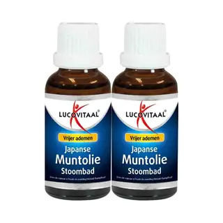 Lucovitaal Japanse Muntolie Stoombad - 2 X 30 Ml - Voordeelverpakking