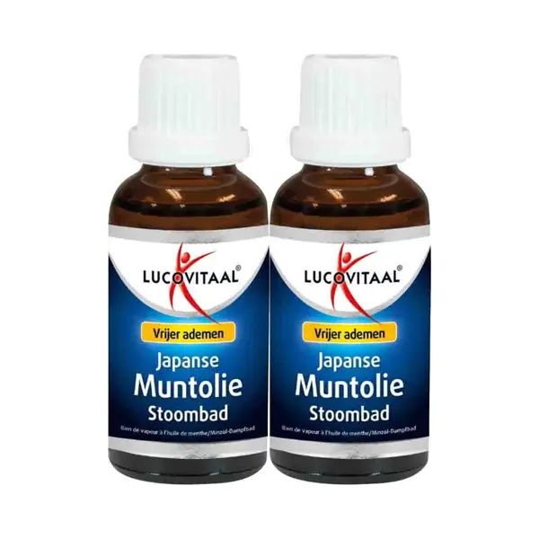 Lucovitaal Japanse Muntolie Stoombad - 2 X 30 Ml - Voordeelverpakking thumbnail