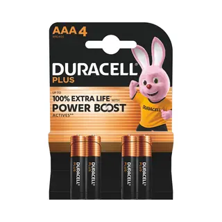 2x Duracell Alkaline Batterijen Mainline Bst Aaa 4 Stuks