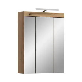 Furnilux Scout Spiegelkast Inclusief Verlichting Kasjmier Mat Mdf Tz Evoke Eiken Nb - 18x60x79cm