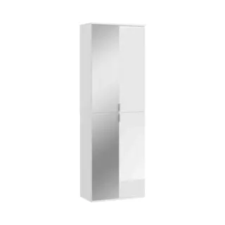 Furnilux ProjektX Kledingkast 4 Deuren Wit, Spiegel - 66cm X 193cm X 34cm