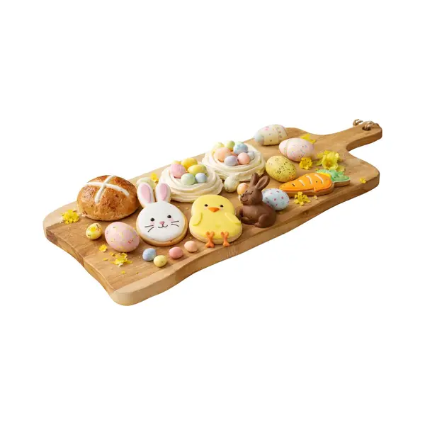Cookinglife Serveerplank Tapasplank 59 X 20 Cm – Teakhout – Comfortabele Grip Voor Eenvoudig Serveren thumbnail