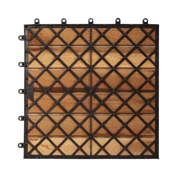 VidaXL Terras Tegel 10 Pcs Bruin 30 X 30 Cm Acaciahout thumbnail