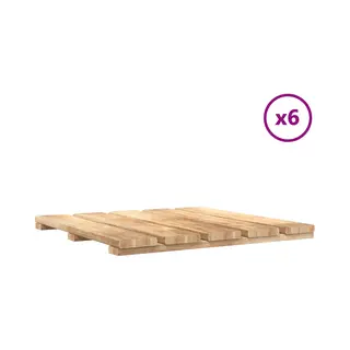 VidaXL Terras Tegel 6 Pcs Bruin 50 X 50 Cm
