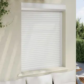 VidaXL Rollladen Weiß 100 X 130 Cm Aluminium Und Polyurethan