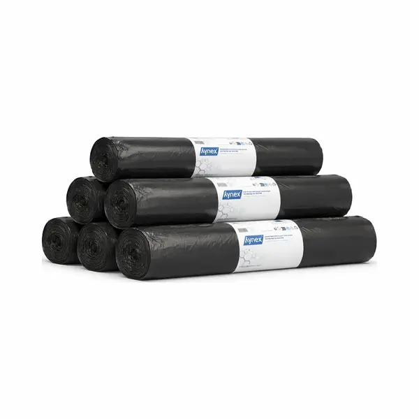 Hynex Vuilniszak 60 Liter - 120 Stuks - Afvalzakken - Vuilzakken - Pedaalemmerzakken - Gerecycled Ldpe - 60 X 80 Cm - Set Van 6 Rollen X 20 Stuks - thumbnail