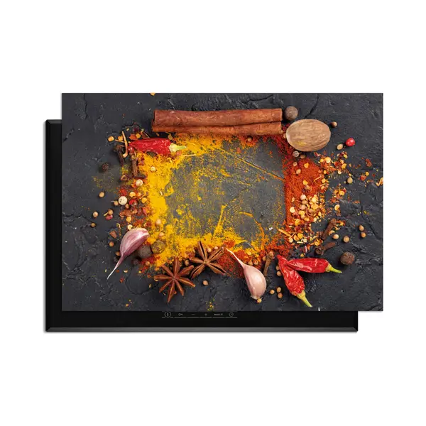 KitchenArt - Eastern Spice Mix – Inductie Beschermer - 90x50 Cm - Kookplaat Beschermer - Luxe Afdekplaat Inductieplaat - Anti-slip & Oprolbaar - thumbnail