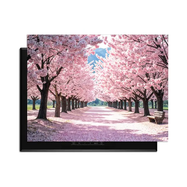 KitchenArt - Sakura Bliss – Inductie Beschermer - 81x52 Cm - Kookplaat Beschermer - Luxe Afdekplaat Inductieplaat - Anti-slip & Oprolbaar - thumbnail
