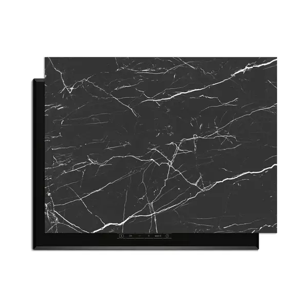 KitchenArt - Obsidian Marble - Inductie Beschermer - 81.2x52.7 Cm - Kookplaat Beschermer - Luxe Afdekplaat Inductieplaat - Anti-slip & Oprolbaar - thumbnail