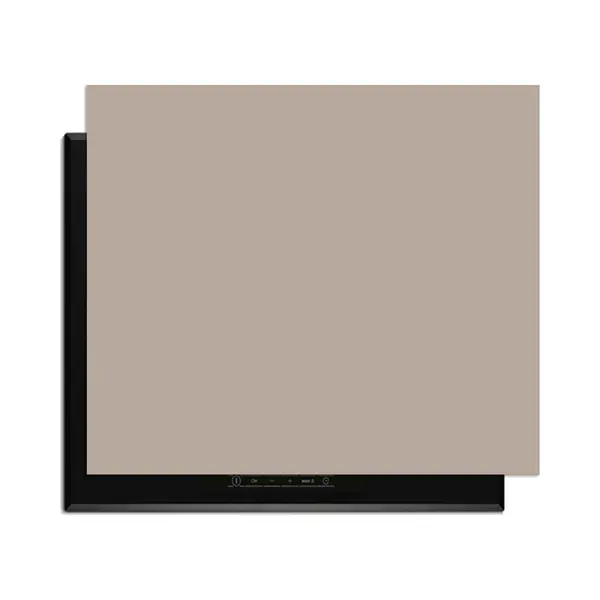 KitchenArt - Taupe Mist – Inductie Beschermer - 65x52 Cm - Kookplaat Beschermer - Luxe Afdekplaat Inductieplaat - Anti-slip & Oprolbaar - thumbnail