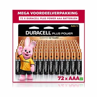 72 X Duracell Aaa Plus Power - Voordeelverpakking - 72 X Aaa Batterijen