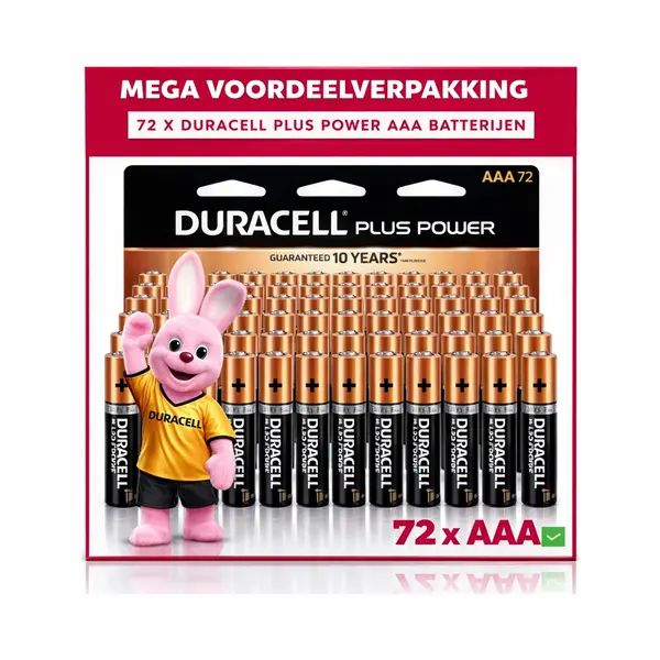72 X Duracell Aaa Plus Power - Voordeelverpakking - 72 X Aaa Batterijen thumbnail