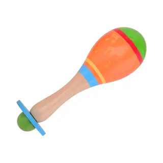 Johntoy Houten Sambabal Oranje - Samba Bal Hout - Baby - Peuter - Speelgoed