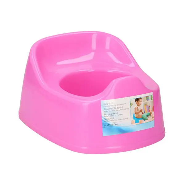 A.i.&E Klein Plaspotje Roze 27x21 Cm - Peuter Plaspotje - Potje Peuter Roze Meisjes - Urine Potje thumbnail