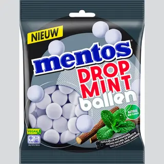 Mentos - Dropmint - Ballen - Zak - 12 X 220 Gram