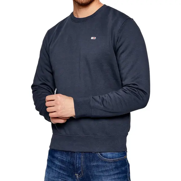 Tommy Jeans | Regular Fleece Crew Neck | Blauw | L thumbnail