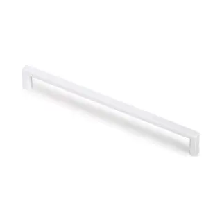 Kastenman Slanke Meubelgreep Wit Lengte 200 Mm, Boormaat 192 Mm - Keuken Greep - Kastgreep - Witte Greep - Vierkant - Incl. Schroeven - H042