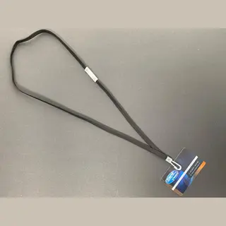 Card Vision Huismerk Keycord Met Plastic J Clip Zwart