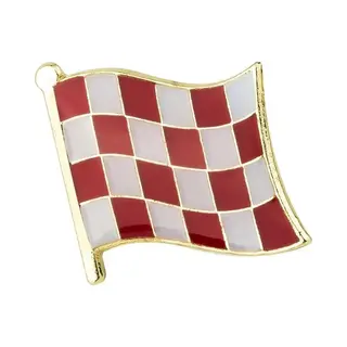 Noord Brabant Provincie Vlag Emaille Vlag Pin 1.9 Cm / 1.7 Cm / Rood Wit Goud