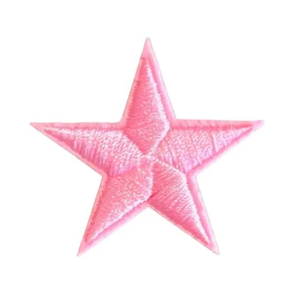 Ster Sterretje Strijk Embleem Patch Roze 4.2 Cm / 4.2 Cm / Roze thumbnail