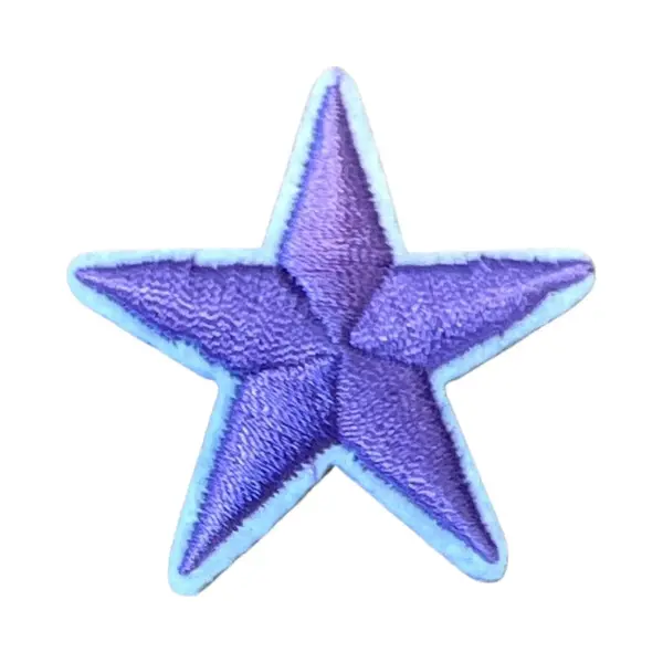 Ster Sterretje Strijk Embleem Patch Lila 4 Cm / 4 Cm / Lila Paars thumbnail