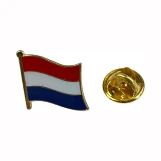 Nederland Hollandse Vlag Emaille Pin 1.6 Cm / 1.8 Cm / Rood Wit Blauw