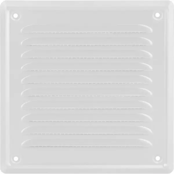 Kaia Ventilatierooster Wit - Vierkant Luchtrooster - Ventilatie Rooster - Schoepenrooster - 16, 5 X 16, 5 Cm Buitenzijde - Incl. Gaas thumbnail