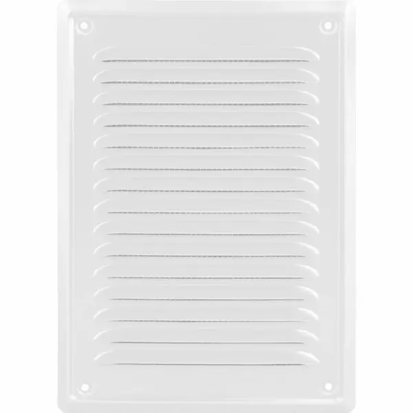 Kaia Ventilatierooster Wit - Rechthoekig Luchtrooster - Ventilatie Rooster - Schoepenrooster - 14 X 21 Cm Buitenzijde - Incl. Gaas thumbnail
