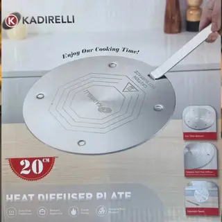 Inductie Adapterplaat - 20cm - Met Afneembaar Handvat - Geschikt Voor Alle Pannen