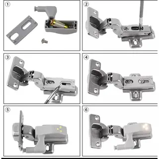4 Keukenkastje Lamp - Scharnierlamp -keuken Deurlamp Sensor Partij Verkoop Kan- Automatisch Verlichting Op Batterij -bewegingssensor - Wit Licht -