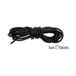 Lacetty Leren Veters | Echte Lederen Schoenveters | Zwart 100 Cm | Rond | 2, 5mm