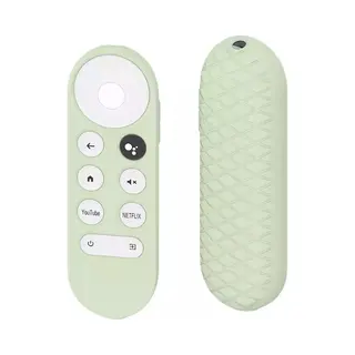 Luxe Siliconen Soft Case Cover Hoesje Geschikt Voor Afstandsbediening Google Chromecast (2020) - Bescherming Tegen Krassen & Stoten - Stijlvol Groen