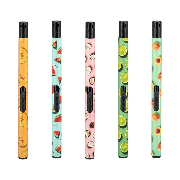 Unilite Gasaanstekers 5 Stuks - Met Fruit Print - Navulbaar - Lange Aanstekers - Aansteker - Kaars Aansteker thumbnail