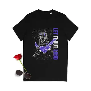 Stanley/Stella Gitaar Tijger T Shirt - Rock T-shirt - Muziek Tshirt - T Shirt Met Print Heren - Tshirt Met Opdruk Dames - Muziek Quote Mannen Vrouwen T Shirt -