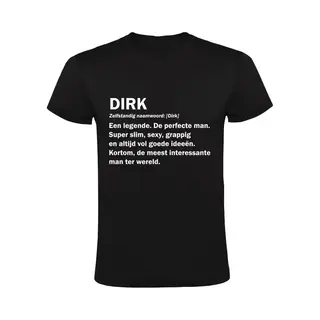 Sol's Dirk Woordenboek Heren T-shirt - Cadeau - Kado - Verjaardag - Grappig